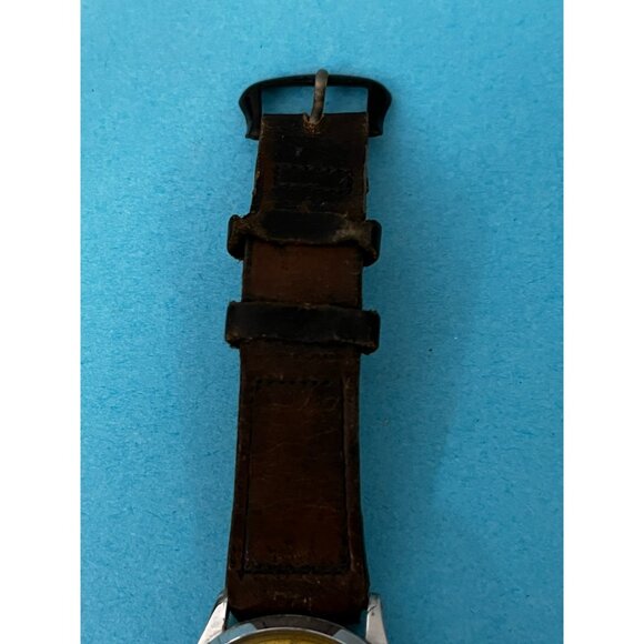 1950's vintage Alpar calendar Swiss made wristwatch pointer date Louvic watch - Picture 4 of 9